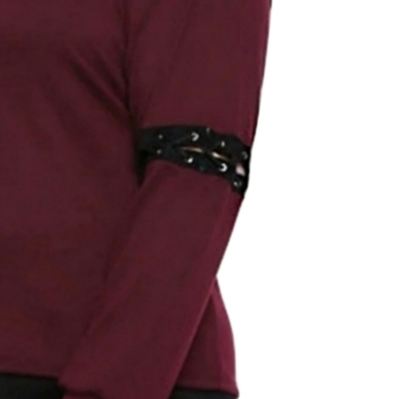 Hot Topic Plus ✦ Gothic Lace-Up Cutout Top ✦ Long Sleeve ✦ Black ✦ Size 1X ✦ NWT - Picture 5 of 12